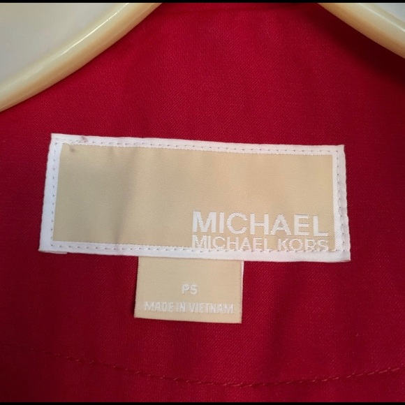 Michael Kors Flannel Rain Jacket - Picture 2 of 3